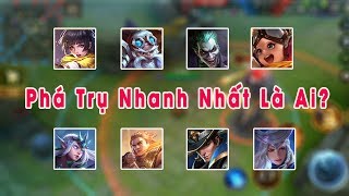 Thí Nghiệm Liên Quân #90 - Top 5 Xạ Thủ Đẩy Trụ Nhanh Nhất Liên Quân