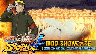 1000 Shadow Clone Barrage!!! Naruto The Last Gameplay!!! Naruto Ultimate Ninja Storm 4 Mod