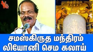 தமிழ் குடமுழக்கு : லியோனி நெத்தியடி கேள்வி | Dindigul i Leoni Latest Speech | thanjai periya kovil
