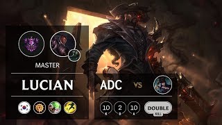 Lucian ADC vs Caitlyn - KR Master Patch 9.12