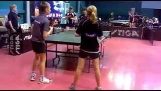 Table tennis. Кулаков, Бурова - Васильев, Беланова