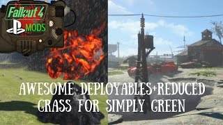 Fallout 4 PS4 Mods: Unique Deployable+Simple Green Grass fix