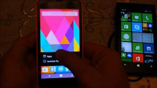 Android Kitkat real launcher running on Lumia 630 WP 8.1.1 ;)