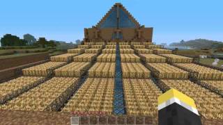 Minecraft: Giant Automatic Wheat Farm with Redstone Switch