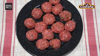 Meatballs In Chipotle Sauce | MexicoRico