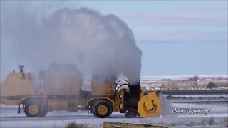 Large Snow Blower Clearing Boeing Test Grounds @ Grant County