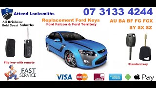 All Keys lost Ford XR6 XR8 G6E BA BF FG falcon & SX SY SZ Territory
