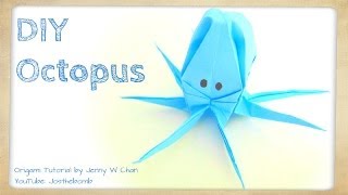 How to Fold an Origami Octopus or Squid - Kirigami Paper Octopus