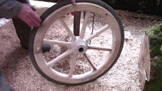 How To Make Wooden Wheels With Bicycle Rims And Tyres