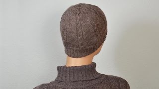 Мужская шапочка со сшивными клиньями на вязальной машине Нева-2. Часть 2.