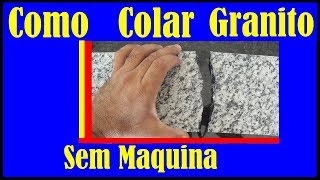 Como Colar Reparar peças de Mármore e Granito que quebrou (como trabalhar com marmore)