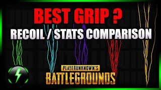PUBG Guide ► THE BEST GRIP (ACTUAL stats & side-by-side recoil comparison)