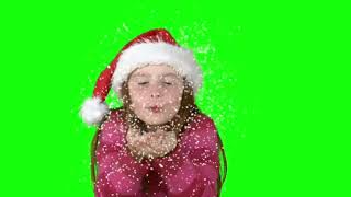 GREEN SCREEN ...НОВОГОДНИЙ ФУТАЖ, СНЕГУРОЧКА,  НА ХРОМОКЕЙ, ДЛЯ МОНТОЖА ВИДЕО....СКАЧАТЬ.