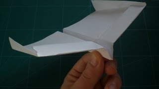 Nasıl Yapılır: 360° dönen uçak. (How to make a paper Boomerang)