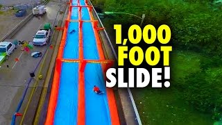 1,000 Ft Urban Slip N Slide - The Urban Slide - 2014