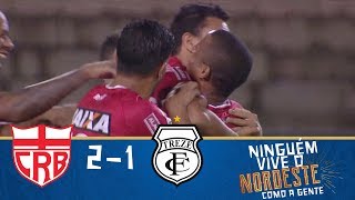 Melhores momentos - CRB 2 x 1 Treze - Copa do Nordeste (28/03/2018)