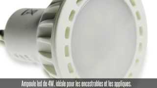 Ampoule led GU10, 4W, 120°, 260 lm, blanc froid