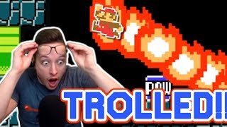 I Fell For The Same Troll EIGHT TIMES In This Mario Maker Level!!!