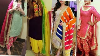 पटियाला  सलवार सूट के खूबसूरत डिज़ाइन//Party wear patiala suit design,Punjabi salwar kameez designs,