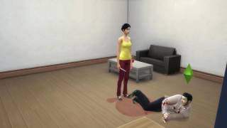Stab at back animation. Sims 4