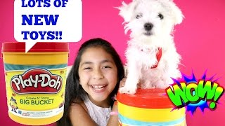 Giant Play Doh Bucket With Toys Minecraft MLP Tsum Tsum Pets Teddy|B2cutecupcakes