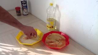 Faire du poulet pané - Recette escalopes panées