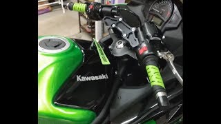 Kawasaki Ninja 650 Woodcraft Clipons Install vs 650 Shop