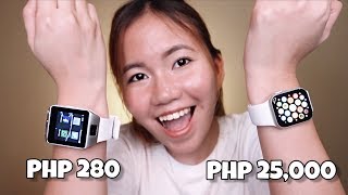 280 PESOS SMART WATCH UNBOXING (APPLE WATCH DUPE!?)