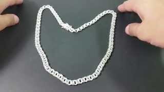 Corrente Prata 950 friso Triplo 8mm