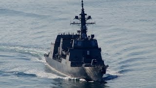 海上自衛隊　in　来島海峡　DD118  ふゆづき　試験運転