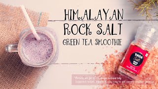 2 Mins Detox Smoothie Recipe | Blueberry Green Tea Smoothie Recipe | Himalayan Rock Salt Smoothie