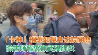 「卡神」楊蕙如現身法院開庭　臉書呼籲聚焦武漢肺炎｜三立新聞網SETN.com