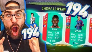OMG 194 DRAFT! EPIC HIGHEST RATED FIFA 18 Ultimate Team