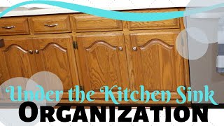 UNDER THE KITCHEN SINK CLEAN AND ORGANIZE / KITCHEN ORGANIZATION / UNDER SINK ORGANIZING