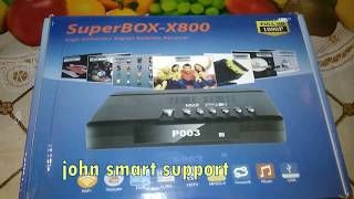 super box x800 | set top box | satellite receiver | Power vu | unboxing