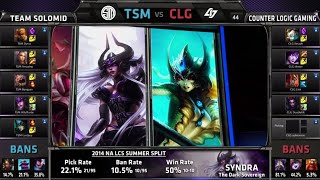 Team Solomid vs CLG | S4 NA LCS Summer split 2014 Week 10 Day 2 | TSM vs CLG W10D2 G3 Full Game HD