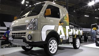 [4K]Japanese Mini Truck (Kei truck)Japan's mini car (kei car) CARRY (SUZUKI) Pickup truck