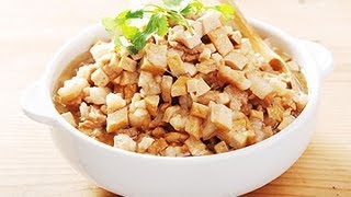 【楊桃美食網】熟五花肉做滷肉飯(電鍋)