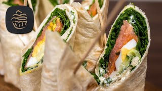 Rucola Lachs Wraps selber machen - Schnelles & Leckeres Fingerfood