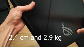 Unboxing and review ASUS ROG STRIX GL703 GM EE063 2018