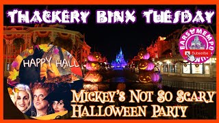 ?Live:Thackery Binx Tuesday at Mickey’s Not So Scary Halloween Party. ‘Ohana Party Edition.