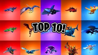 TOP 10 Gliders In Fortnite! (Ranking All Fortnite Gliders /  Umbrellas)