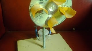 COMO HACER MOLINO EÓLICO CASERO-HOME WIND GENERATOR MOTOR-
