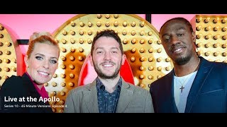 Live at the Apollo: Jon Richardson, Sara Pascoe, Nathan Caton. 45 mins. Mar 2016. S10 E4.