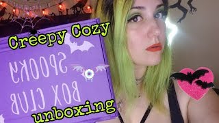 Spooky Box Club Unboxing! The Creepy Cozy Box!