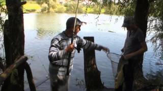 Рыбалка на карпа.Ловля карпа на пенопласт.Catching carp on the foam