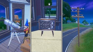 "DETRUIRE UN TELESCOPE, UNE TELEVISION ET UN POTEAU TELEPHONIQUE" CAMAÏEU VS ALLURE sur FORTNITE !