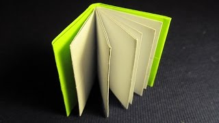 КНИЖКА ОРИГАМИ - легкая поделка из бумаги для начинающих. Видео