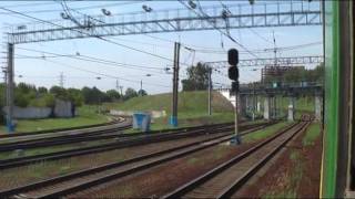 Москва-Киевская - Москва-Сортировочная из окна ЭР2Т-7156