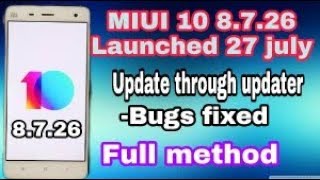 MIUI 10 8.7.26 For Note 5/ Note 5 Pro global beta version | MIUI 10 latest update